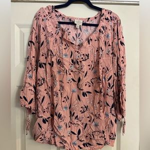St John’s Bay. Womens blouse. Size 3X. 3/4 length sleeves. Used/excellent